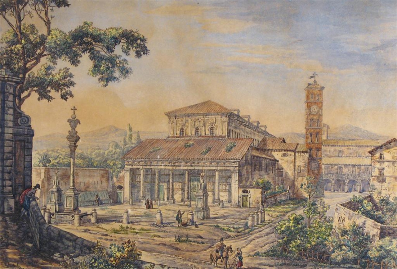 Continental town square by English School