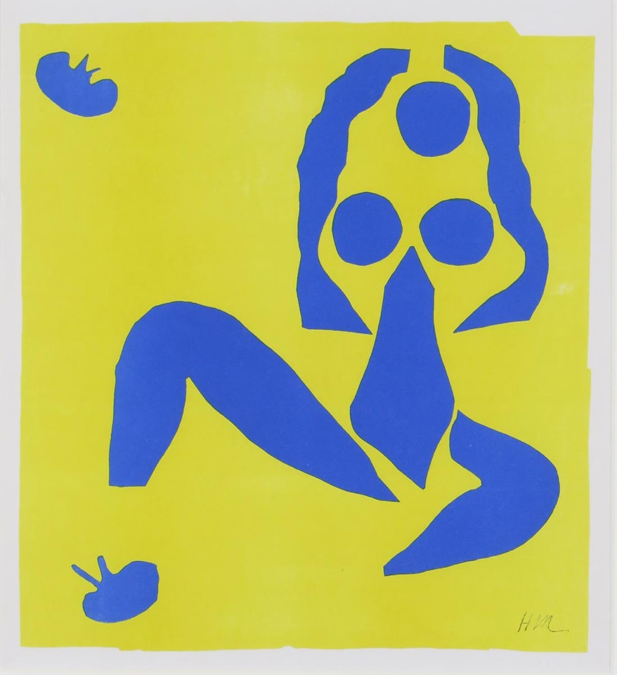 Nu Bleu sur Fond Jaune by Henri Matisse