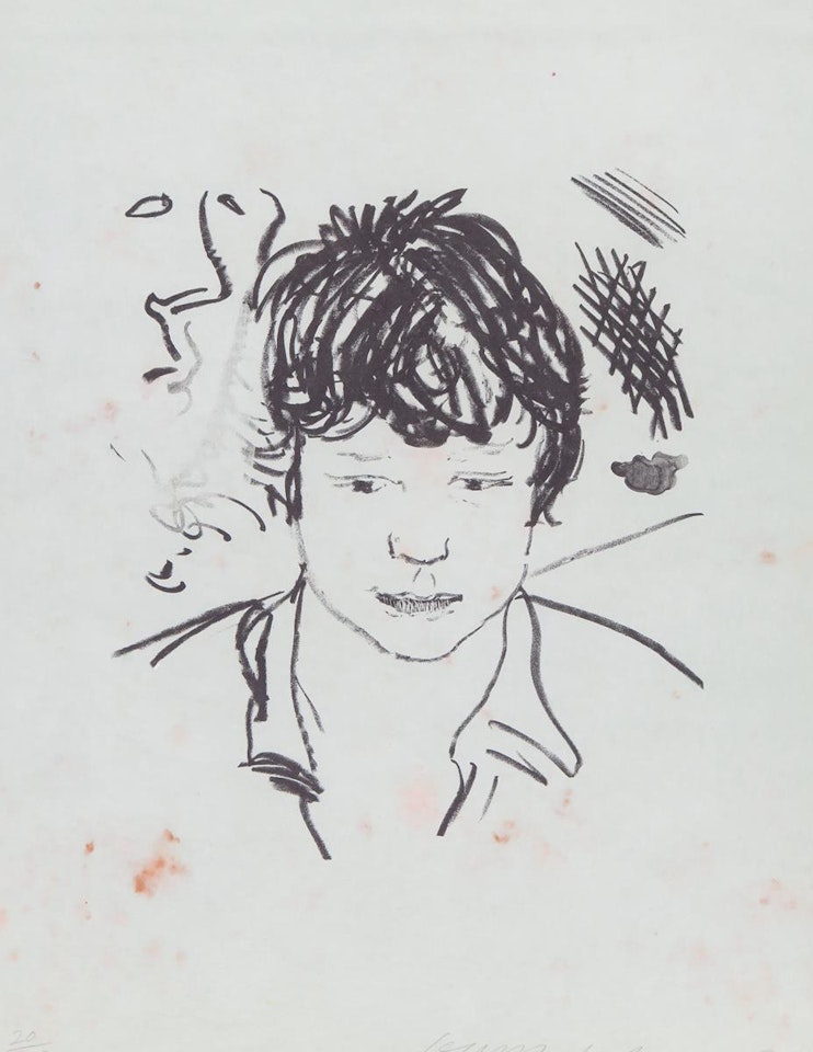 Study of Byron by David Hockney