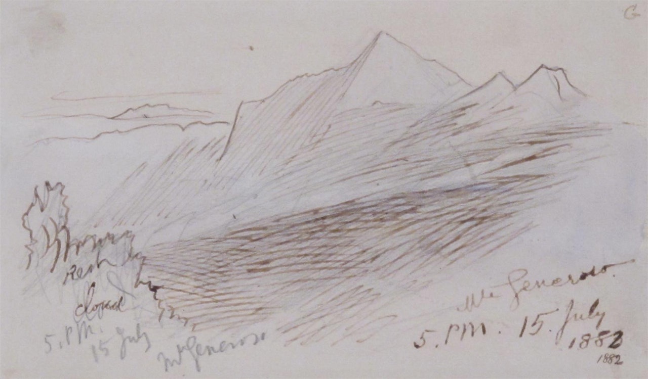 Monte Generoso by Edward Lear