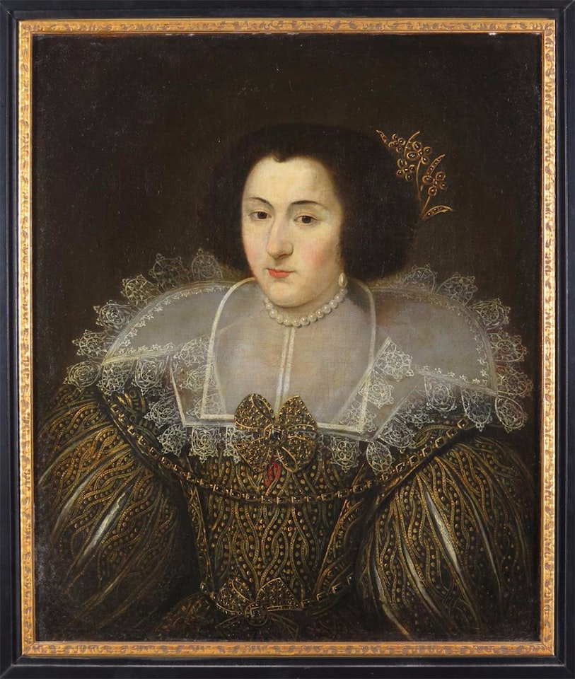 Portrait of a lady in Elizabethan dress by English School