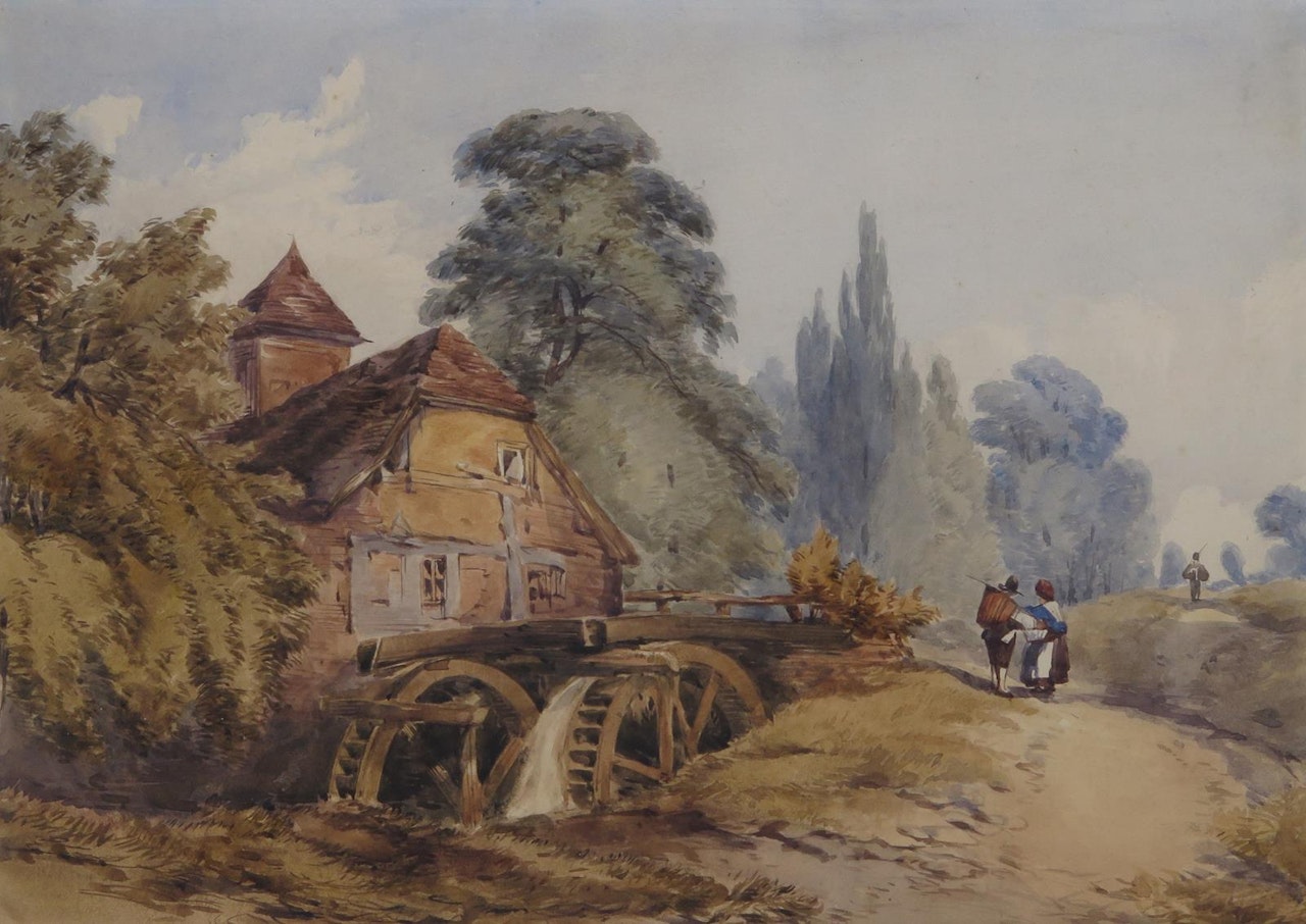 The Watermill at Lee, North Devon by William Callow