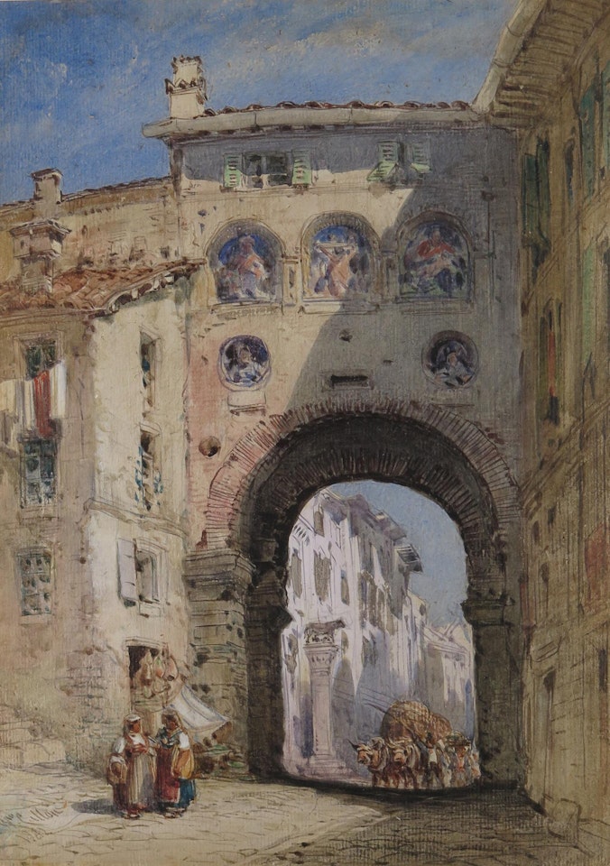 Porta Romano, Siena by William Callow