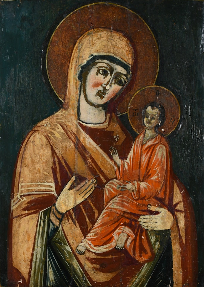 Icon of the Mother of God of Kazan by Russian School