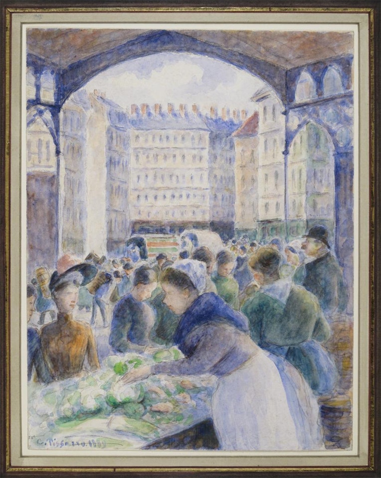 Le Marché Saint Honoré by Camille Pissarro