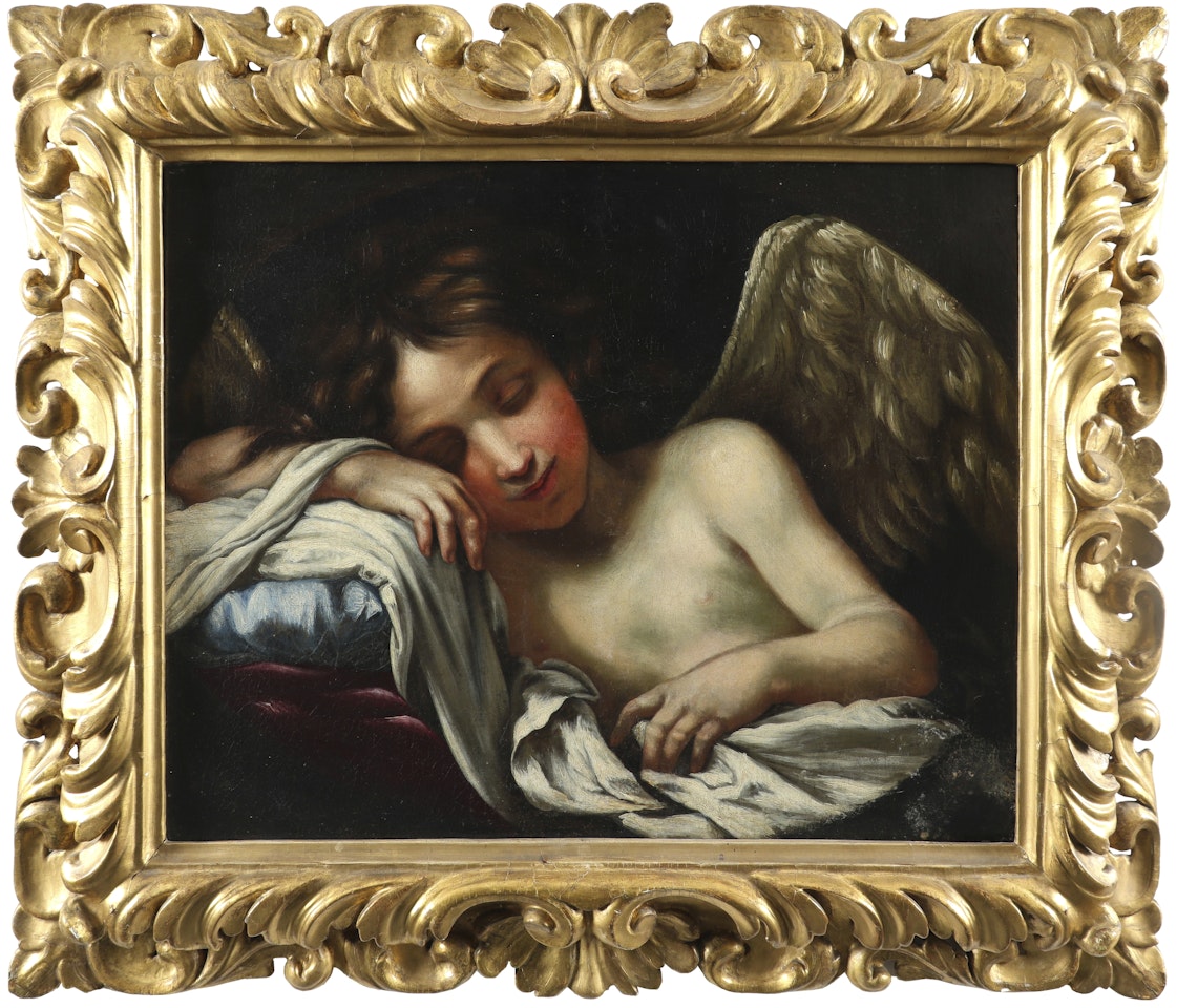 A sleeping angel by Italian School