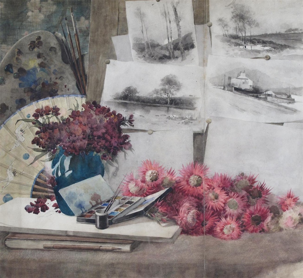 An artist"s still life by English School