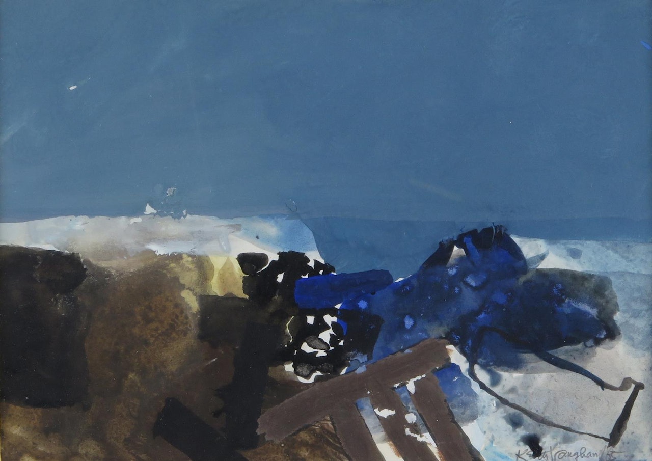 Blue landscape by Keith Vaughan