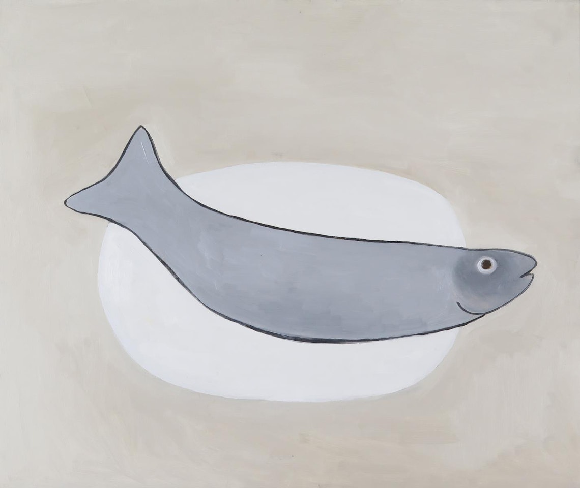 Fish on a plate by William Scott