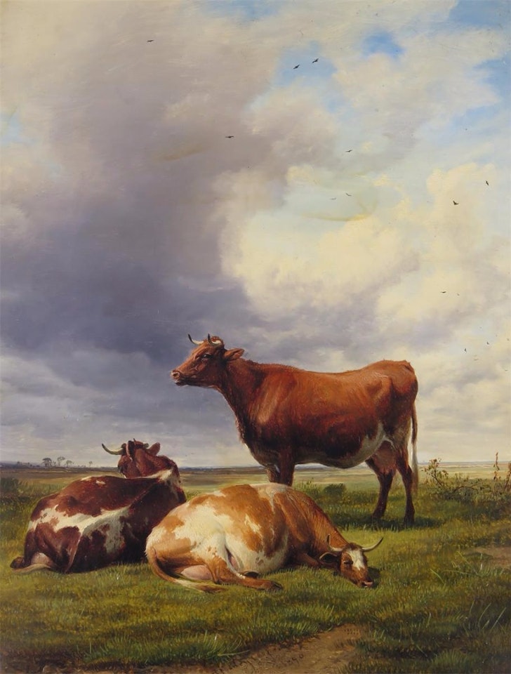 In Canterbury Meadows by Thomas Sidney Cooper