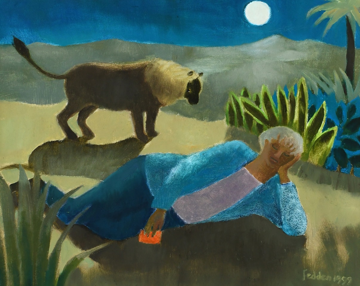The Sleeping Poet by Mary Fedden