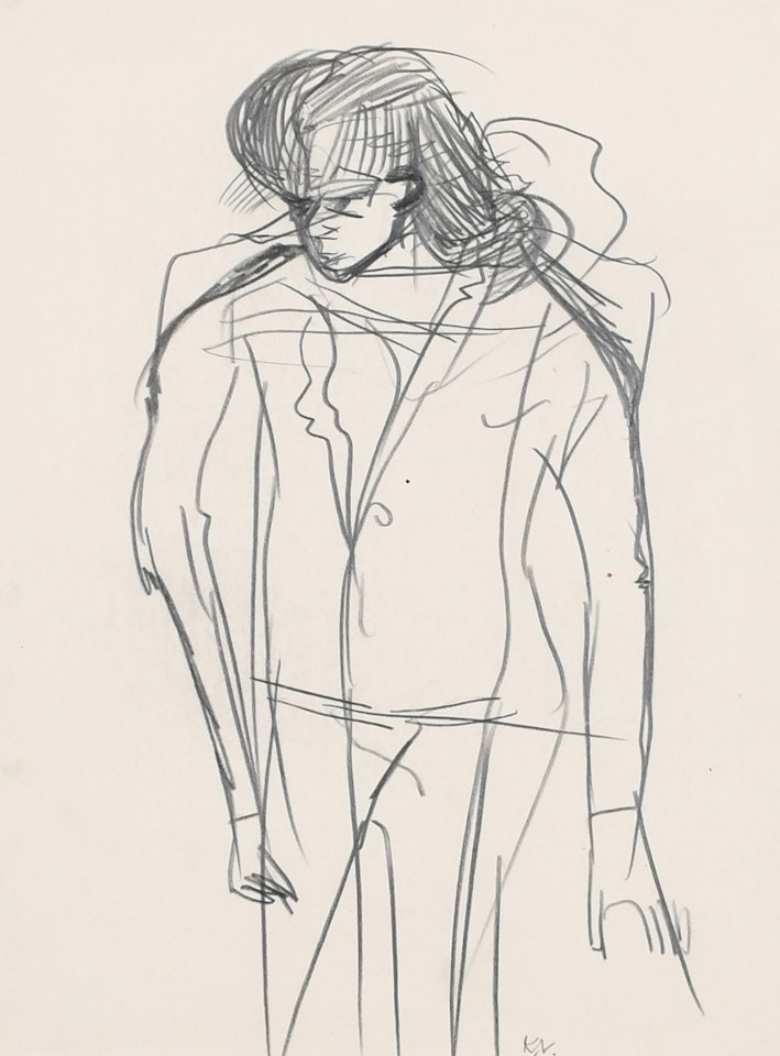 Figure in Trafalgar Square by Keith Vaughan