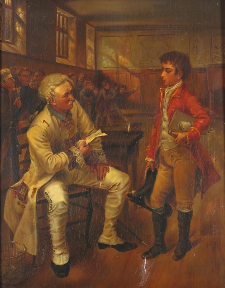 The Young Napoleon at School by Continental School