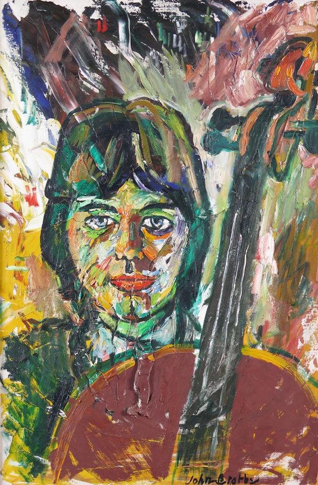 Portrait of Julian Lloyd Webber (b.1951) by John Bratby
