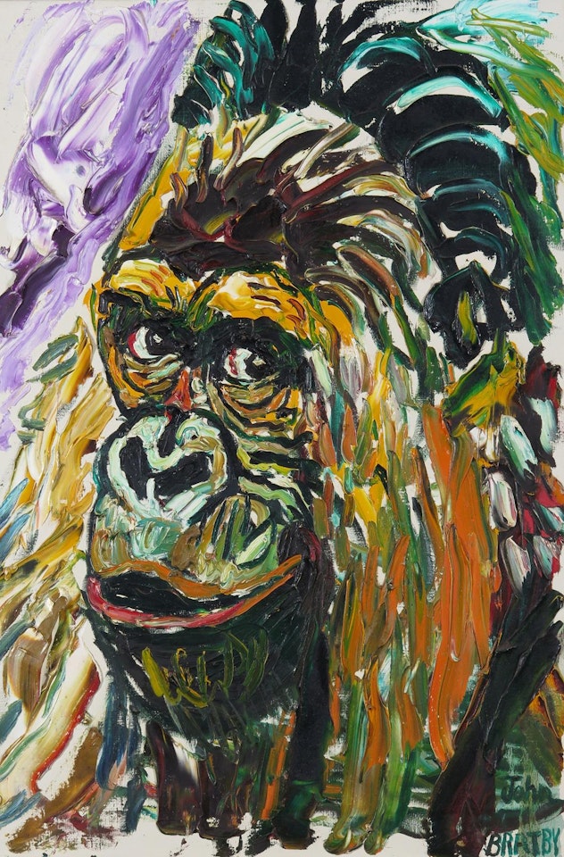 Portrait of Guy the gorilla by John Bratby