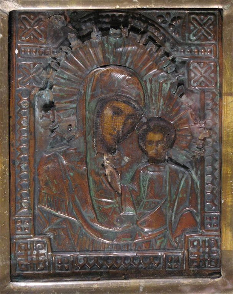 Icon of the Madonnna and Child by Russian School
