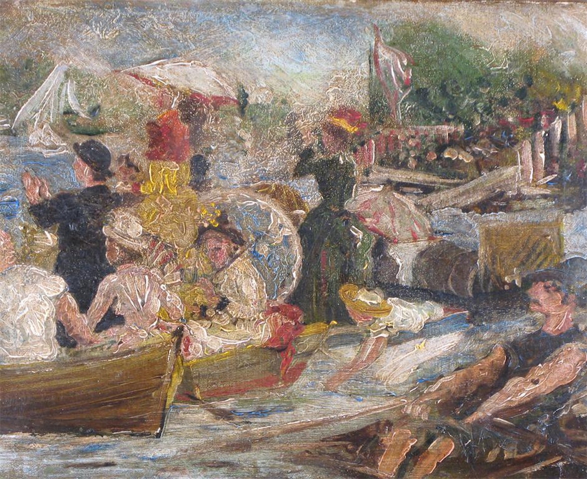 The Thames at Teddington by English School