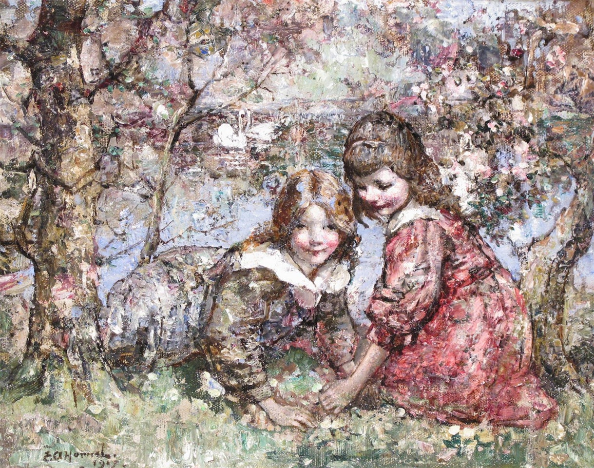 At Play in the Wood by Edward Atkinson Hornel