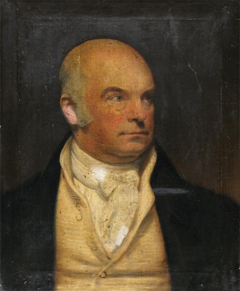 Portrait of a gentleman; Portrait of a lady by English School