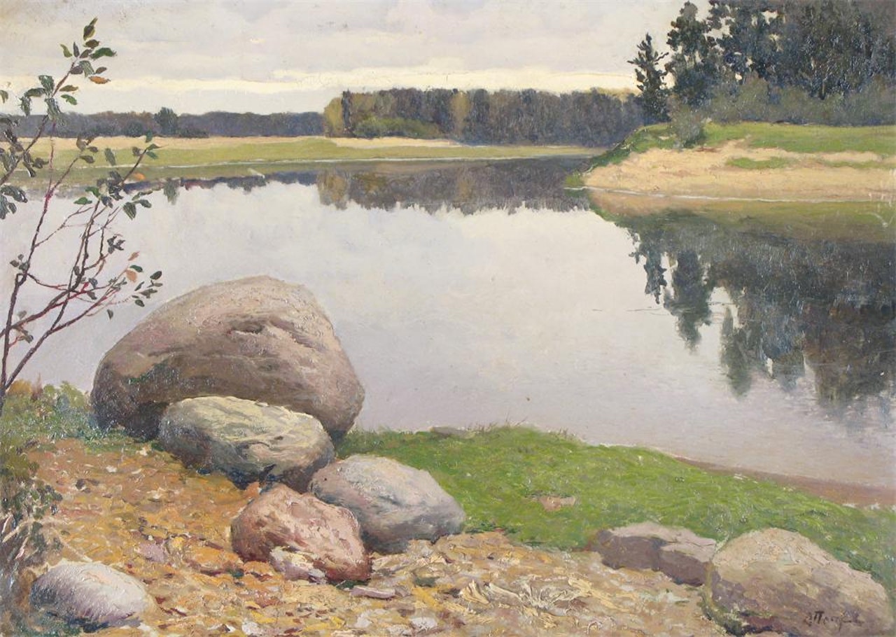 Lake scenes by Continental School