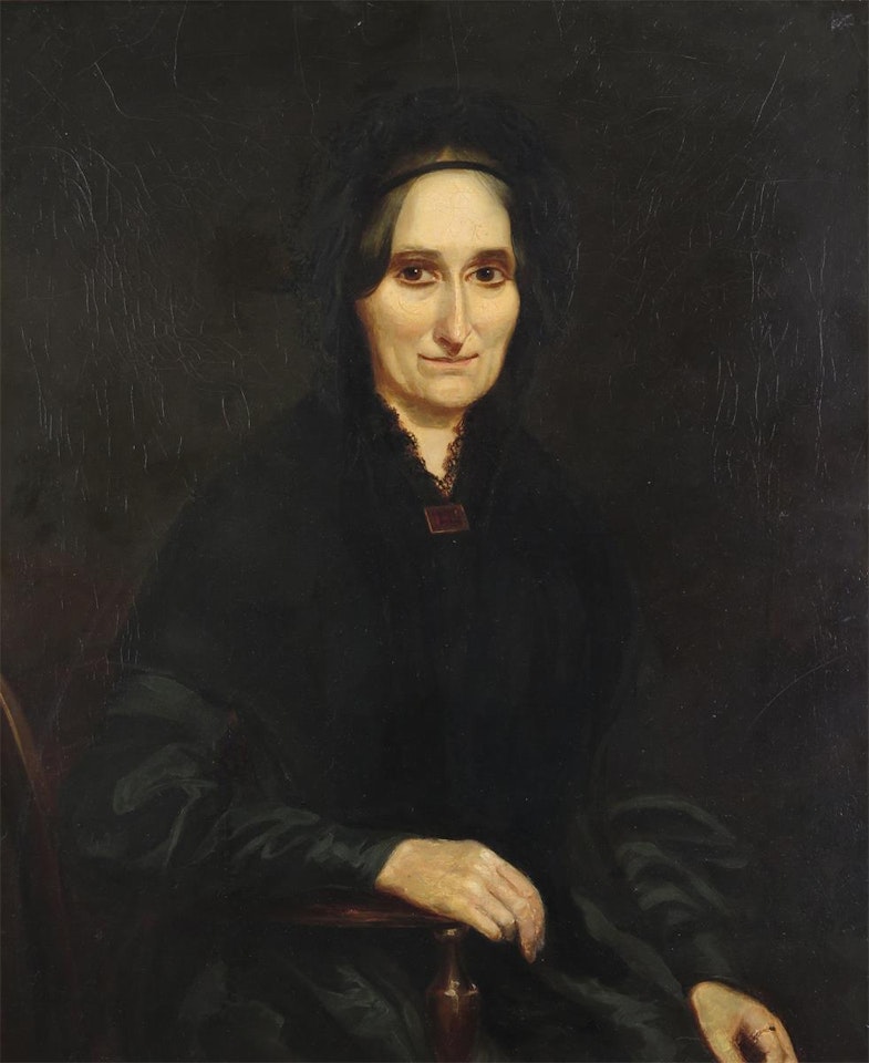 Portrait of Eliza Atkinson, seated by English School