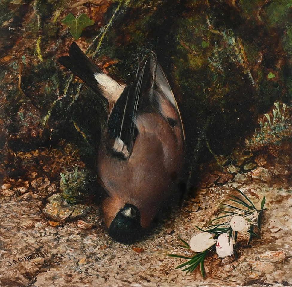 The bullfinch by John Atkinson Grimshaw