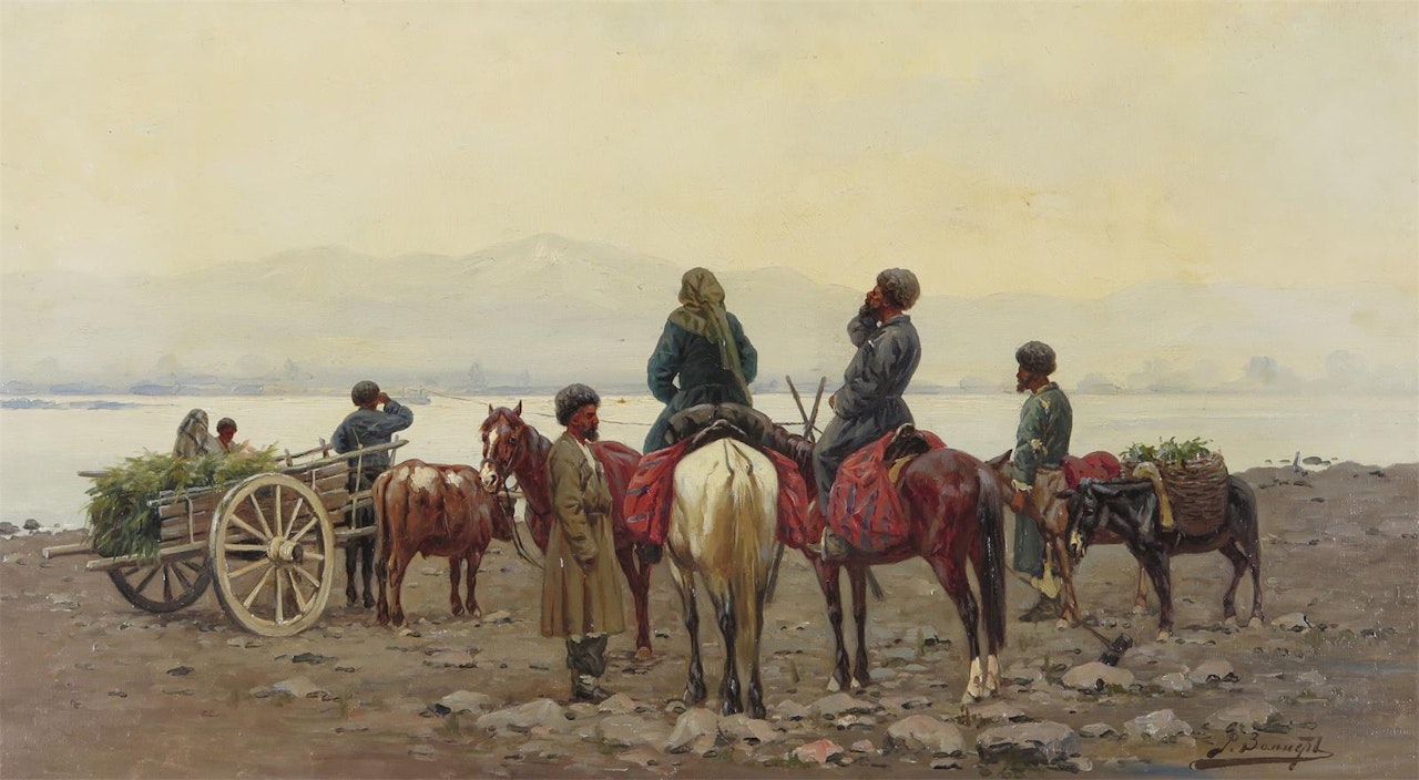 The Ferry, Lake Van by Richard Karlovich Zommer