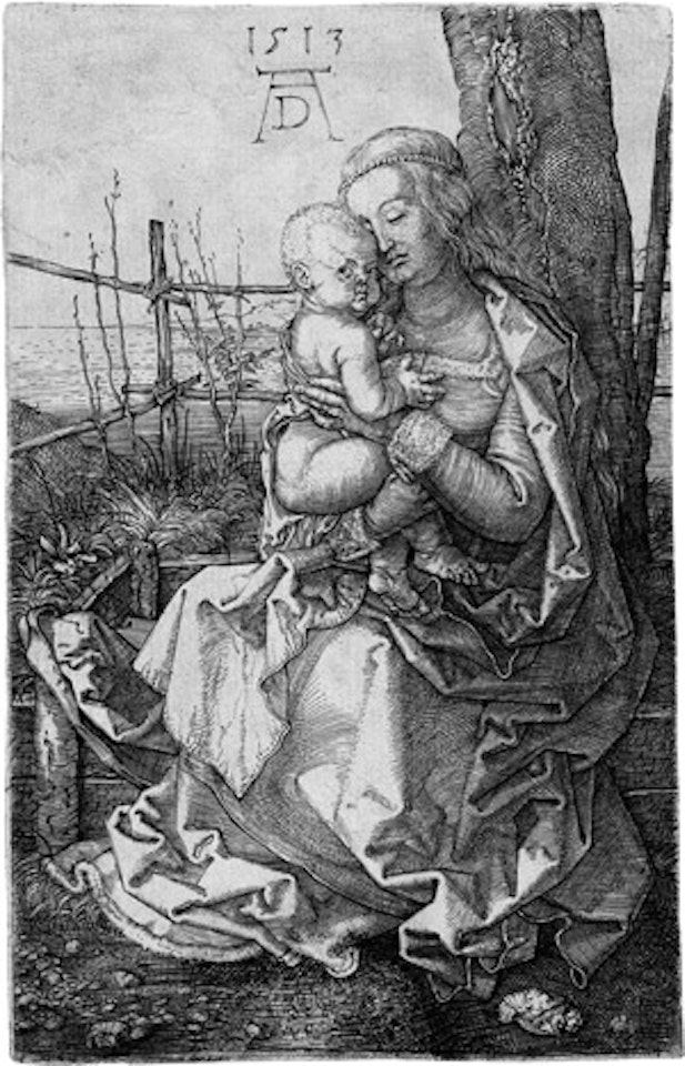Mary with the child at the tree by Albrecht Dürer