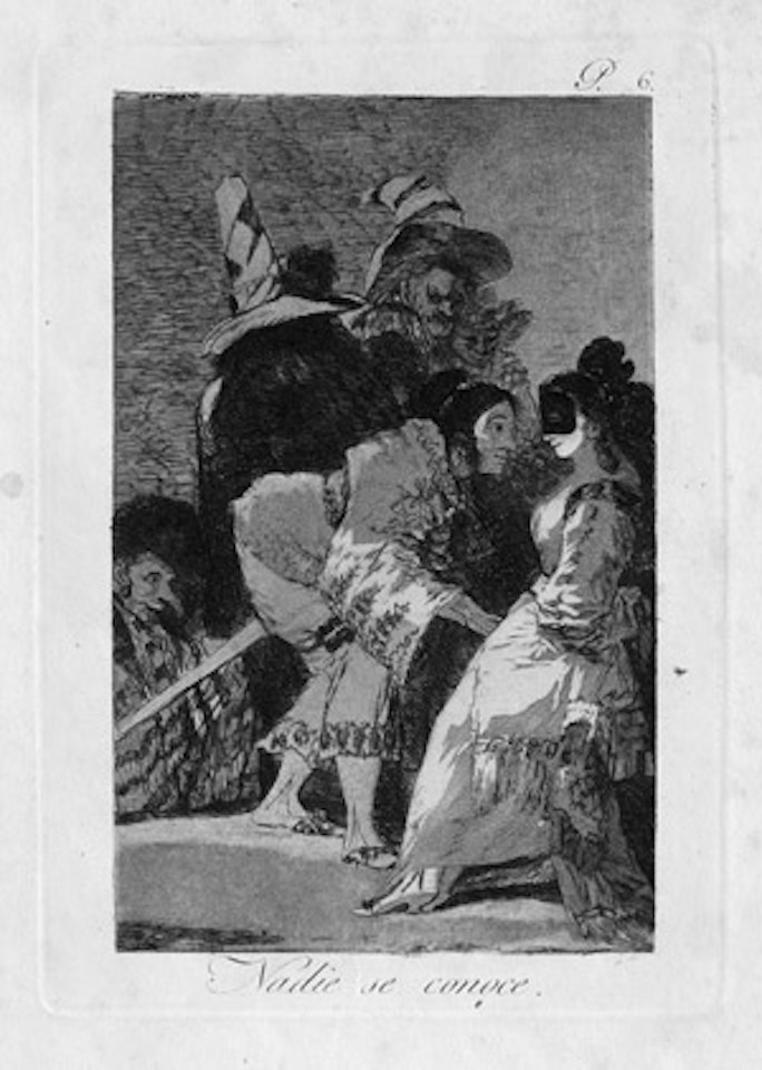 Nadie se conoce by Francisco José de Goya