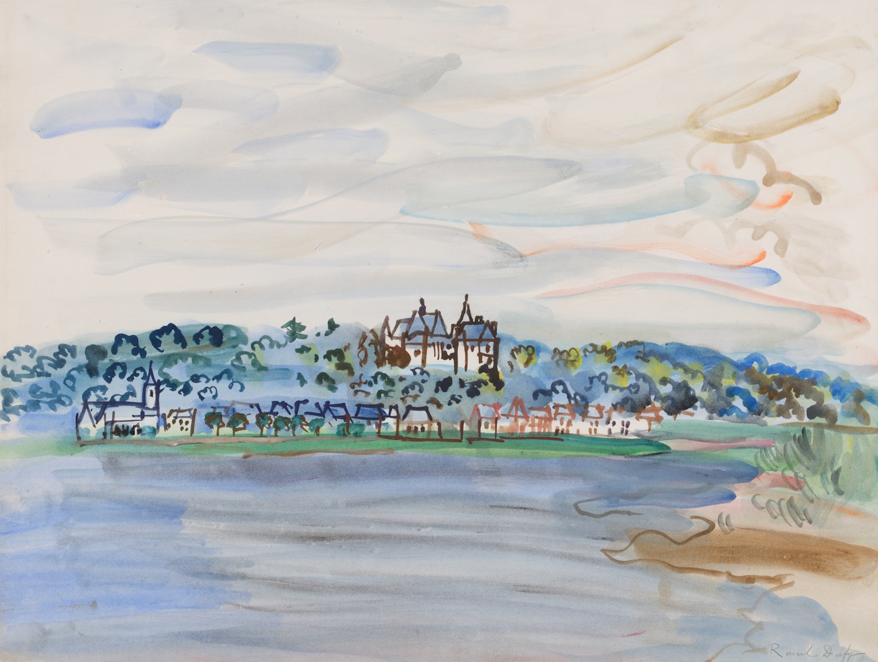 Le Château de Chaumont sur les Bords de la Loire by Raoul Dufy