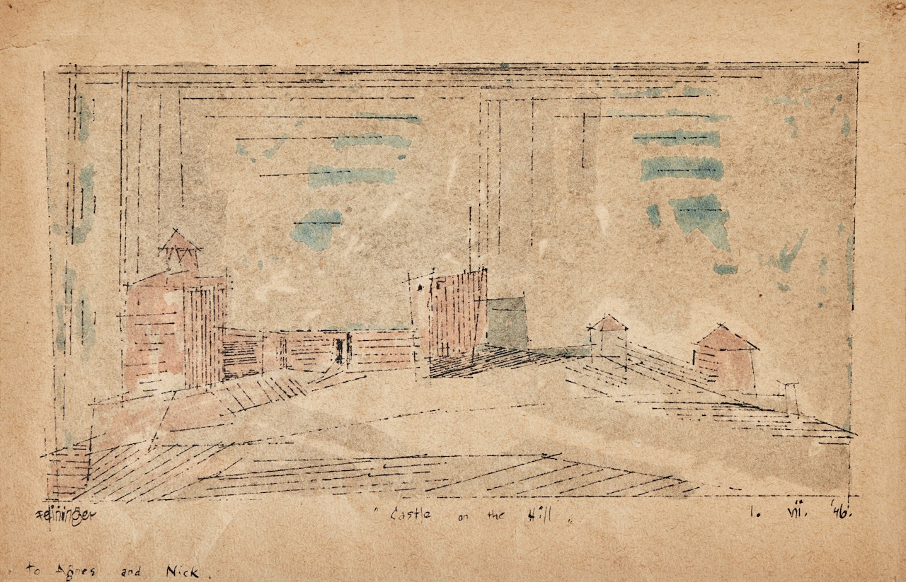 Castle on the Hill by Lyonel Feininger