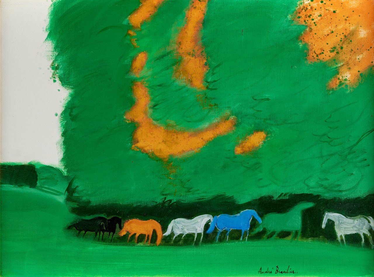 Sous les arbres by André Brasilier