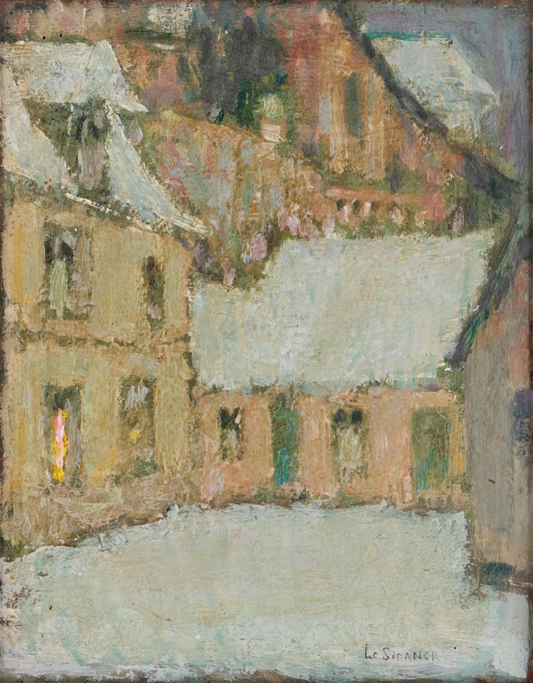 La Maison sous l"église by Henri Le Sidaner