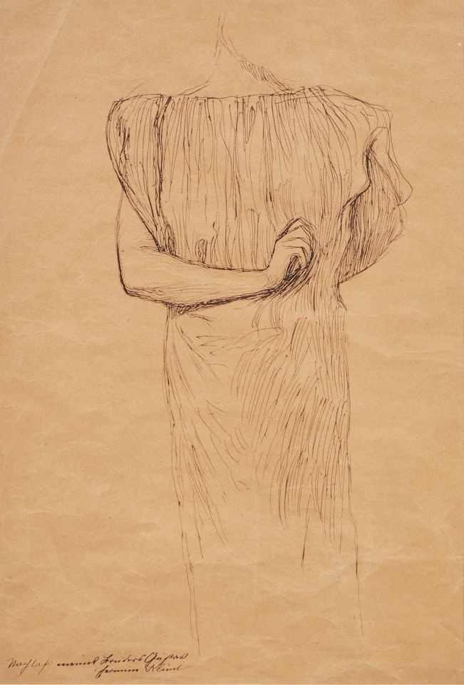 Stehende von vorne by Gustav Klimt
