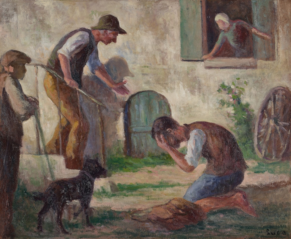 Le retour de l"enfant prodigue by Maximilien Luce