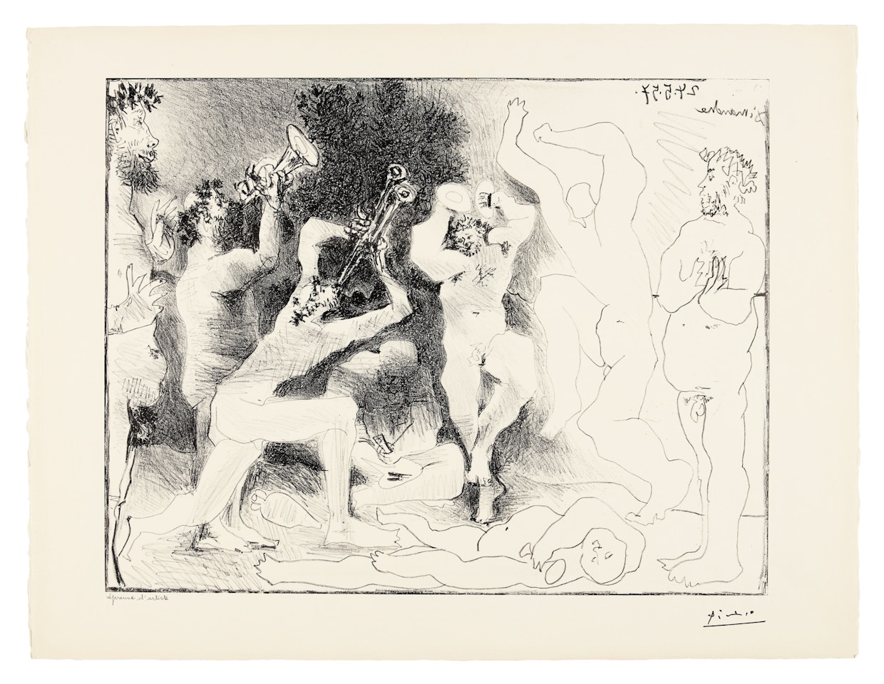 La Danse des faunes (Bloch 830; Mourlot 291) by Pablo Picasso