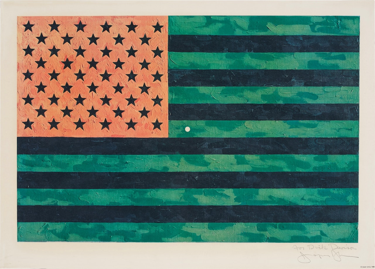 Flag (Moratorium) (ULAE S5) by Jasper Johns