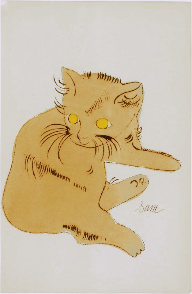 Sam, from 25 Cats Name(d) Sam and One Blue Pussy (Feldman & Schellmann IV.66B) by Andy Warhol