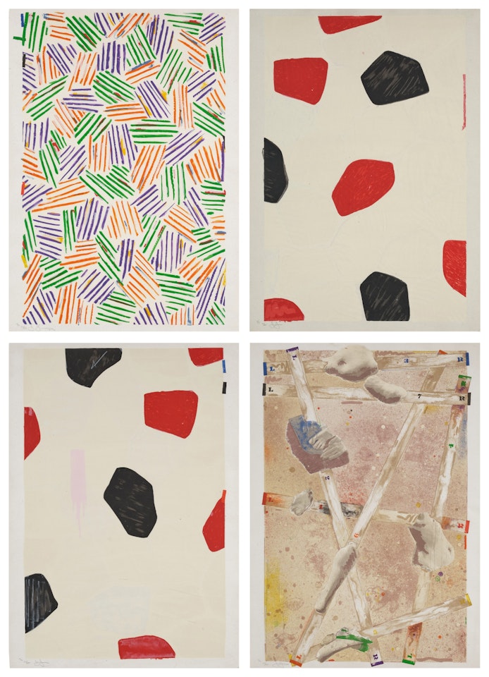 Four Panels from Untitled 1972 (ULAE 149) by Jasper Johns