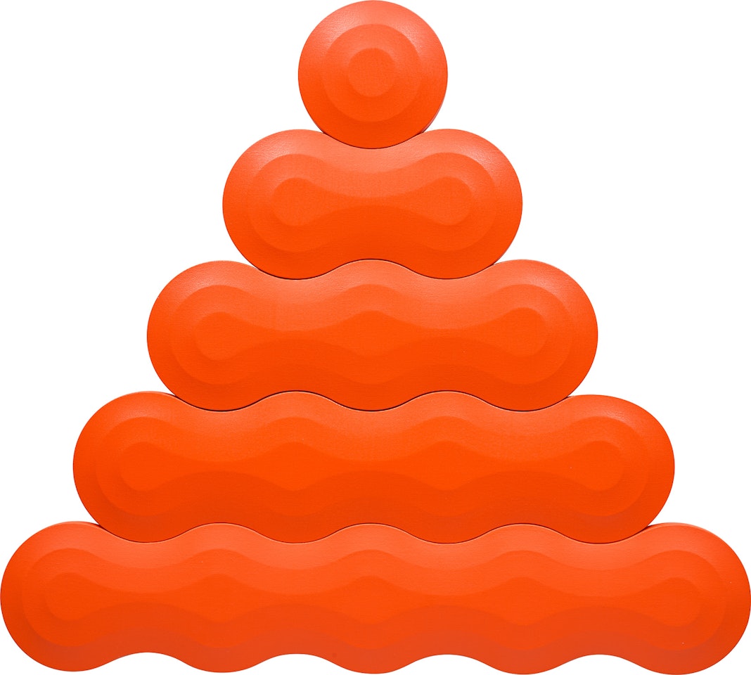 Untitled (Orange Pyramid) by Josh Sperling
