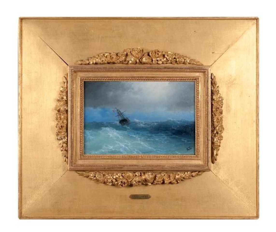 Ship in the storm by Ivan Konstantinovich Aivazovsky