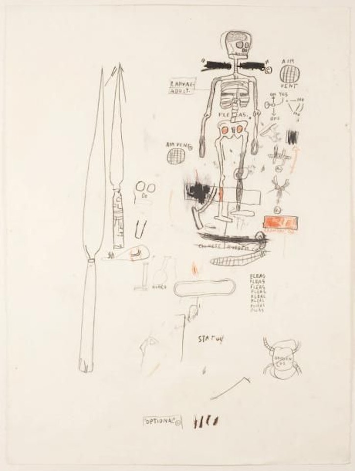 Skeleton by Jean-Michel Basquiat
