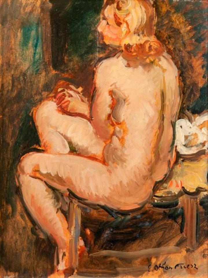 Nude from behind, seated by Othon Friesz