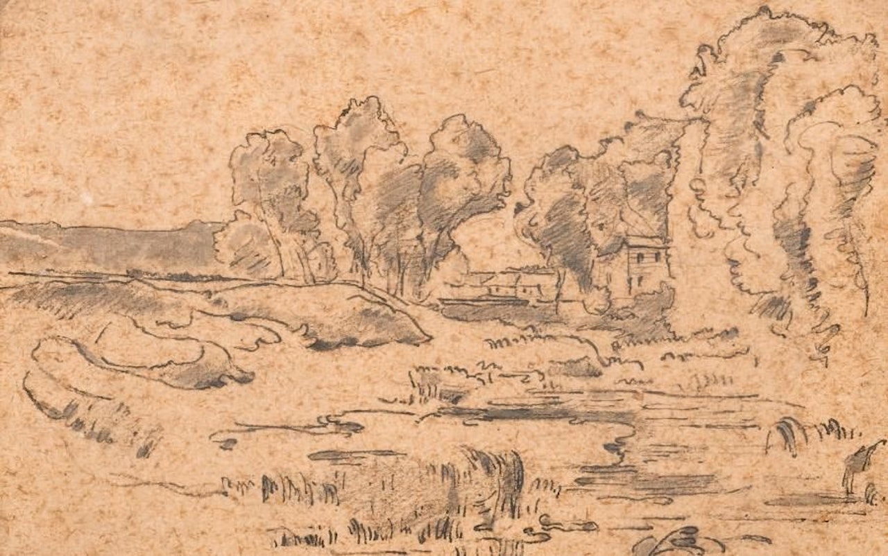 Landscape around Vichy by Jean-François Millet