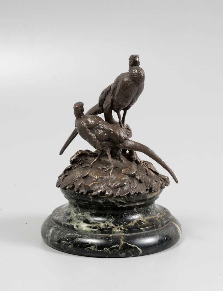 Two pheasants by French School