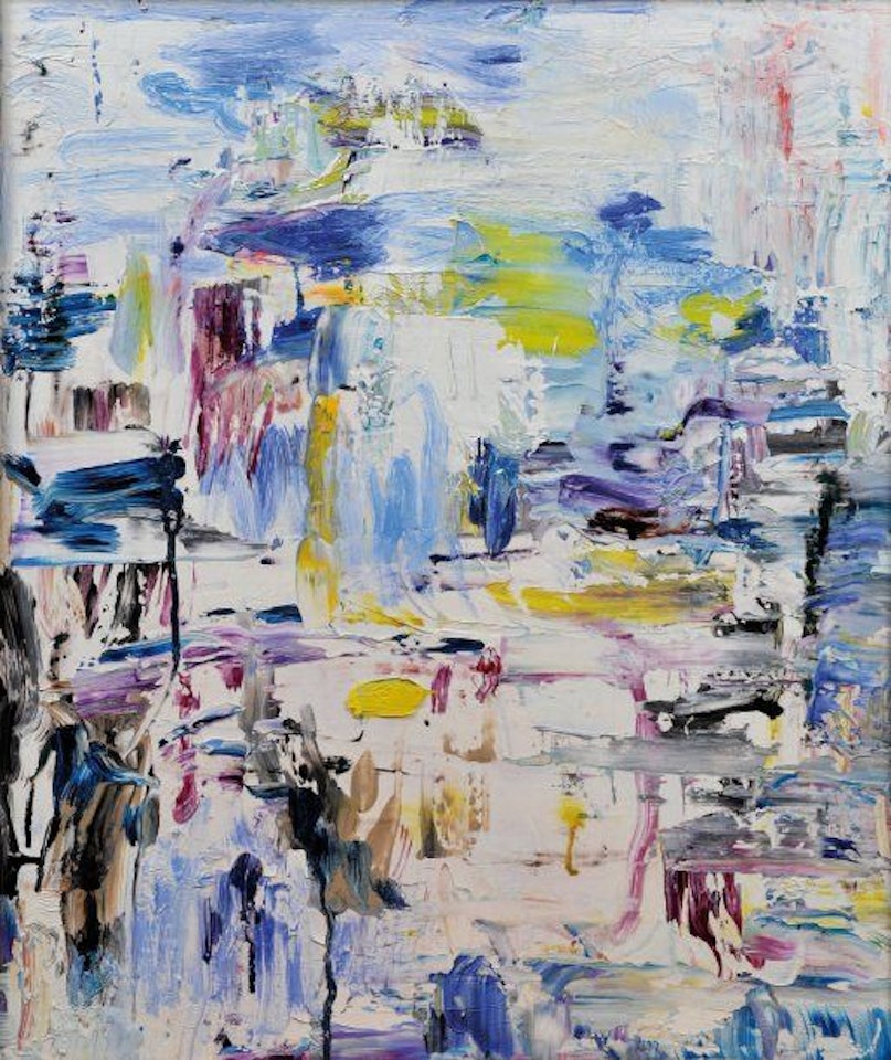 Abstract painting on canvas by Louis Cane