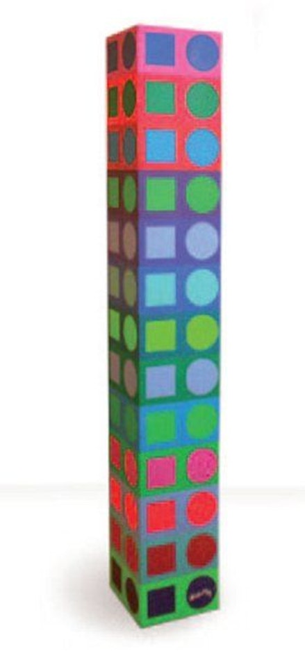 MC 31 Polystyrene sculpture by Victor Vasarely