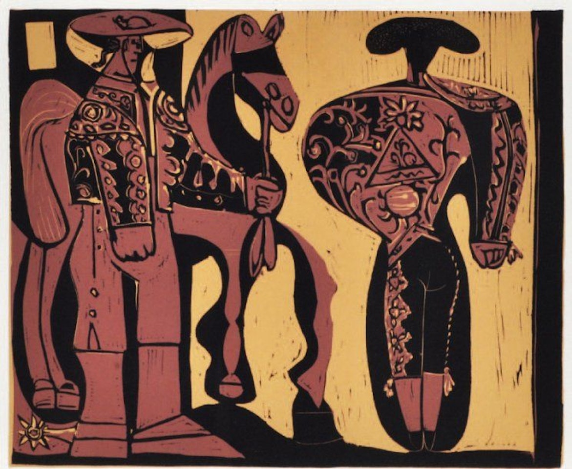 Picador and bullfighter by Pablo Picasso