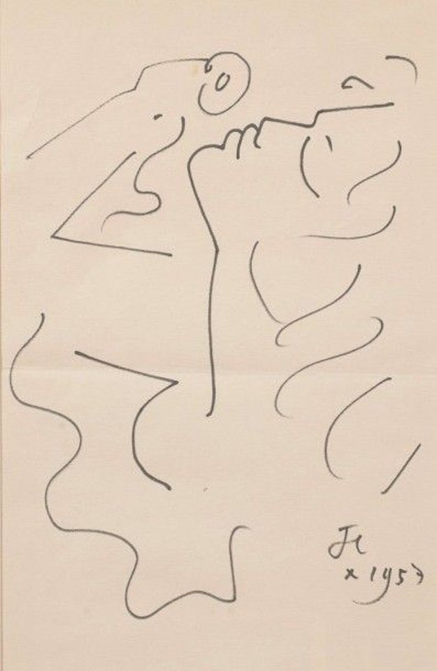 Portrait by Jean Cocteau