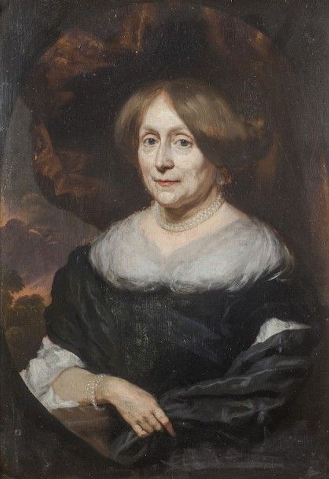 Portrait of Maria Theding van Berkhoud, wife of Nicolas de Bye by Nicolaes Maes